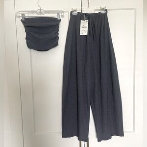 NEW! Zara tube top + trousers set - S